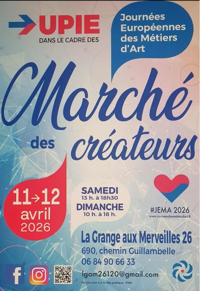 Marché de créateurs locaux – Journées Européenne des Métiers d&rsquo;Art