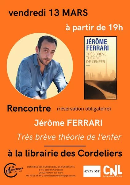 Rencontre avec l&rsquo;auteur Jérôme Ferrari