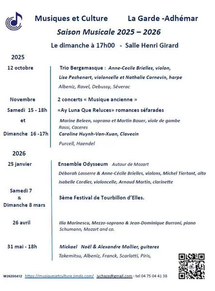 Saison Musicale 2025 – 2026
