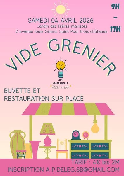 Vide grenier de l&rsquo;APE École Serre Blanc