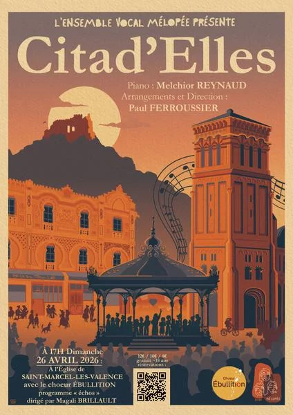 Concert : « Citad&rsquo;Elles » par l&rsquo;Ensemble Vocal Mélopée
